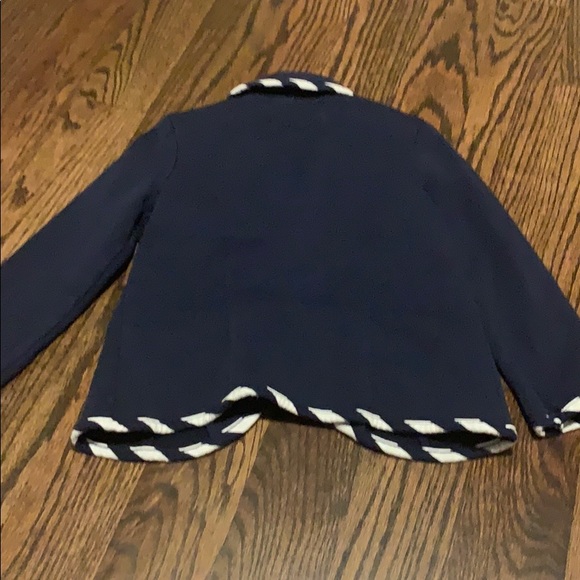 Hanna Anderson navy blue 4T stripe blazer jacket - Picture 7 of 7